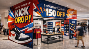 ARC Document Solutions large format printing pop up shop graphics